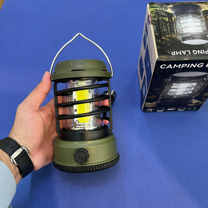 Cordless Camping Lamp Solar Power Outdoor Emergency Light Stepless Dimming with Hook