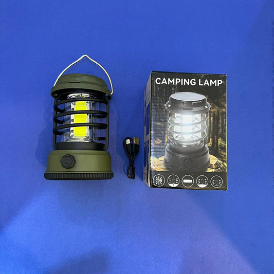 Cordless Camping Lamp Solar Power Outdoor Emergency Light Stepless Dimming with Hook